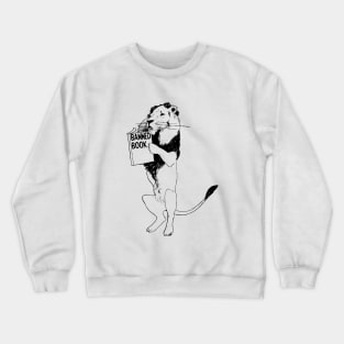 Lion Reading Book Crewneck Sweatshirt